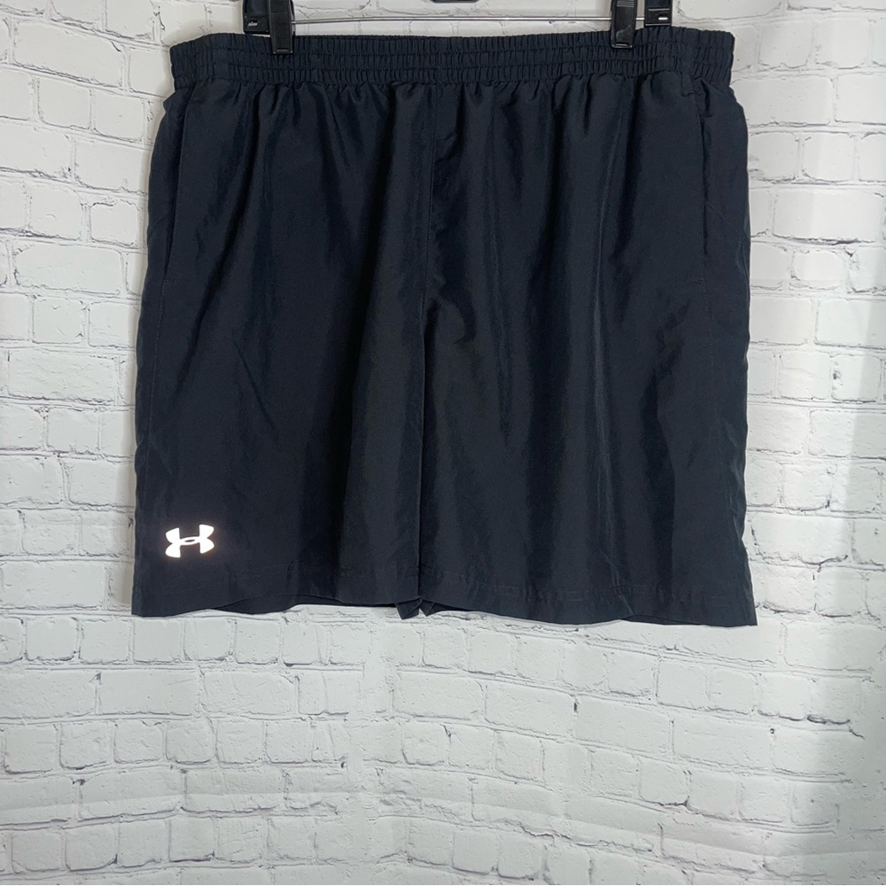 Under Armour Heat Gear Fitted Athletic Gym Shorts Black Men’s 2XL